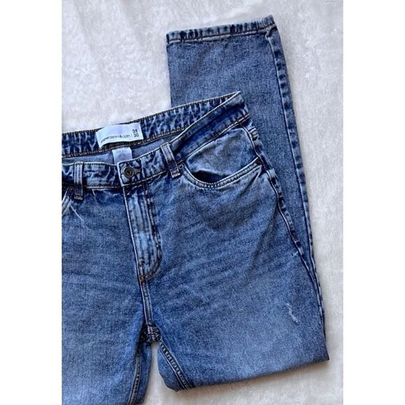 Paper Denim & Cloth Mens Denim Jeans Straight Mid Rise Blue Wash 34/30 - Picture 4 of 14